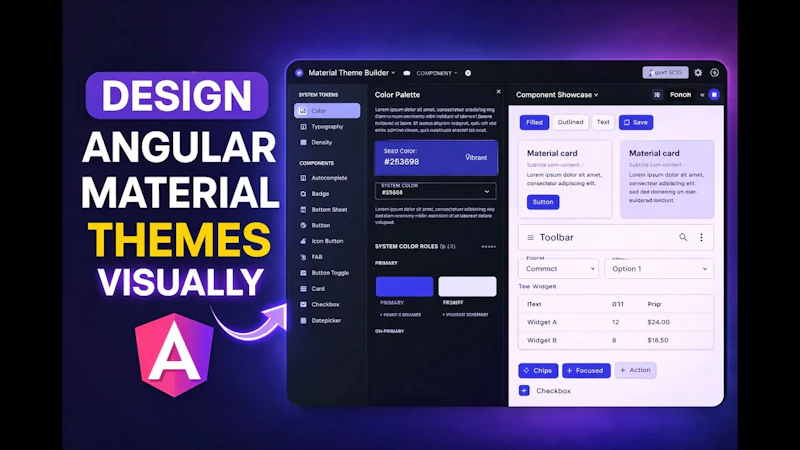 Angular Material Theme Builder screenshot 1 (video preview)