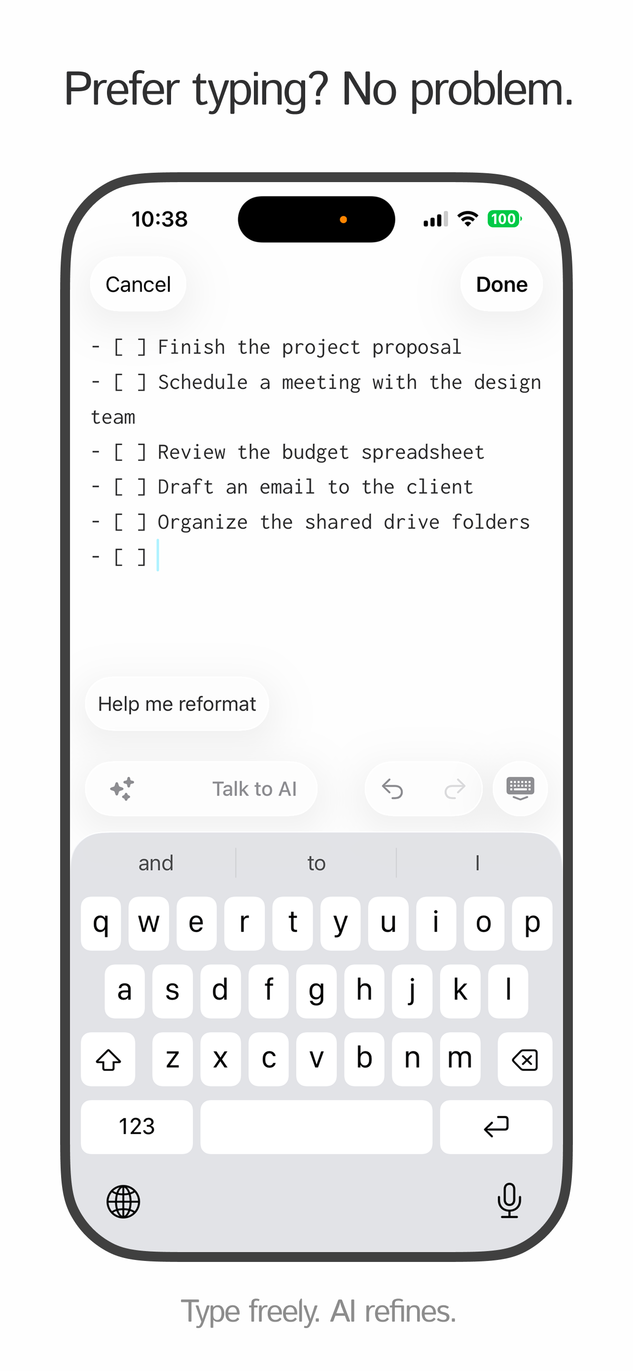 FlickNote - AI Voice Assistant gallery image