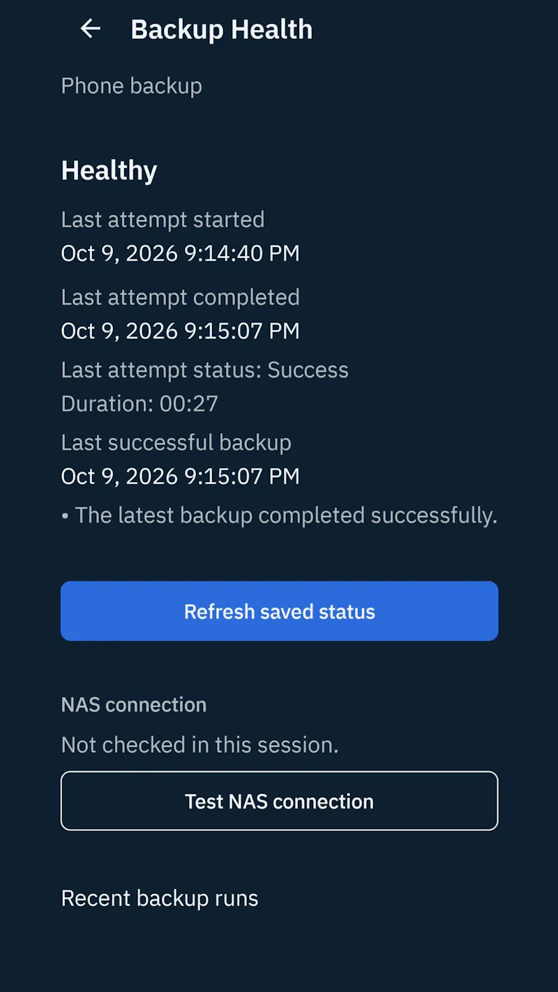 FilesToNAS screenshot 3