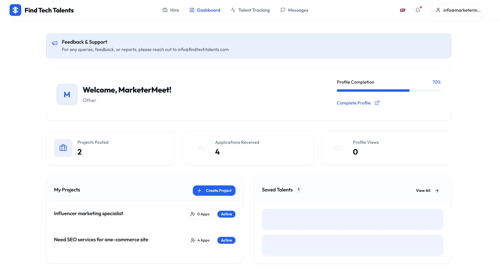 Find Tech Talents - Simple Platform screenshot 4