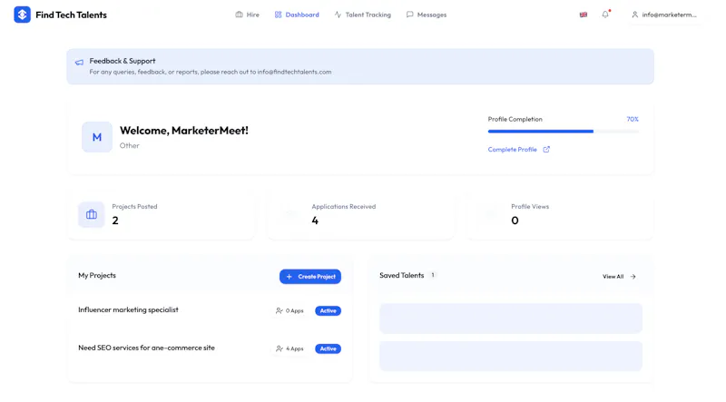 Find Tech Talents - Simple Platform screenshot 4