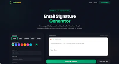 Naurra.ai Email Signature Generator gallery image