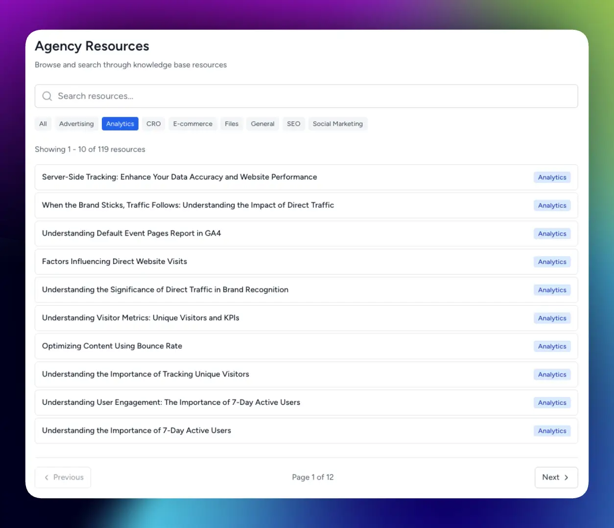 SmartMetrics - Screenshot 3 showing product features and functionality