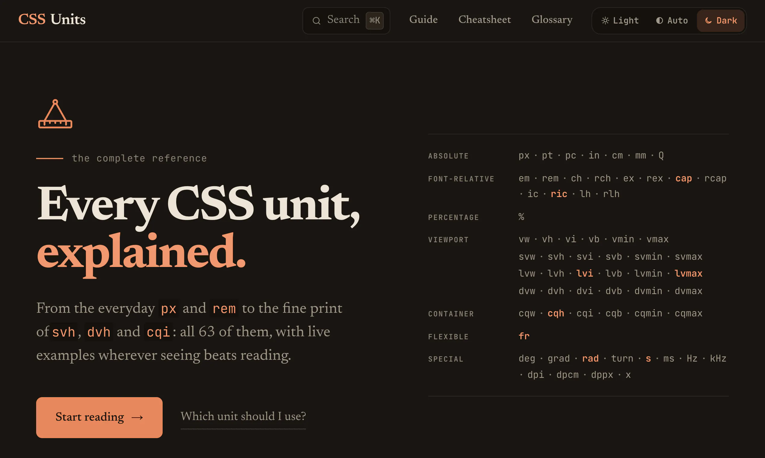 CSS Units gallery image