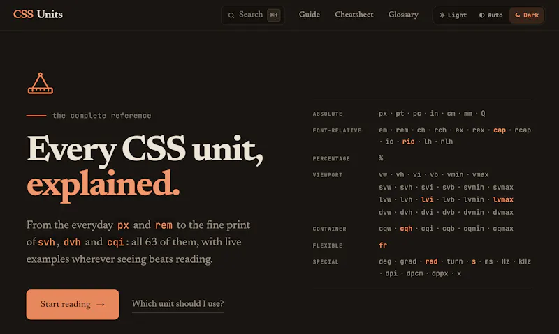 CSS Units screenshot 1