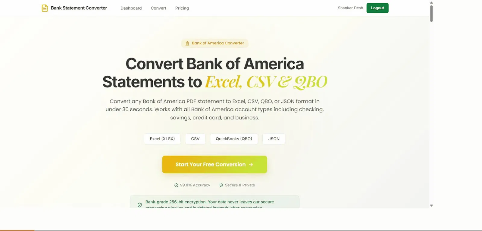 Bank Statement Converter 2.0 screenshot 3