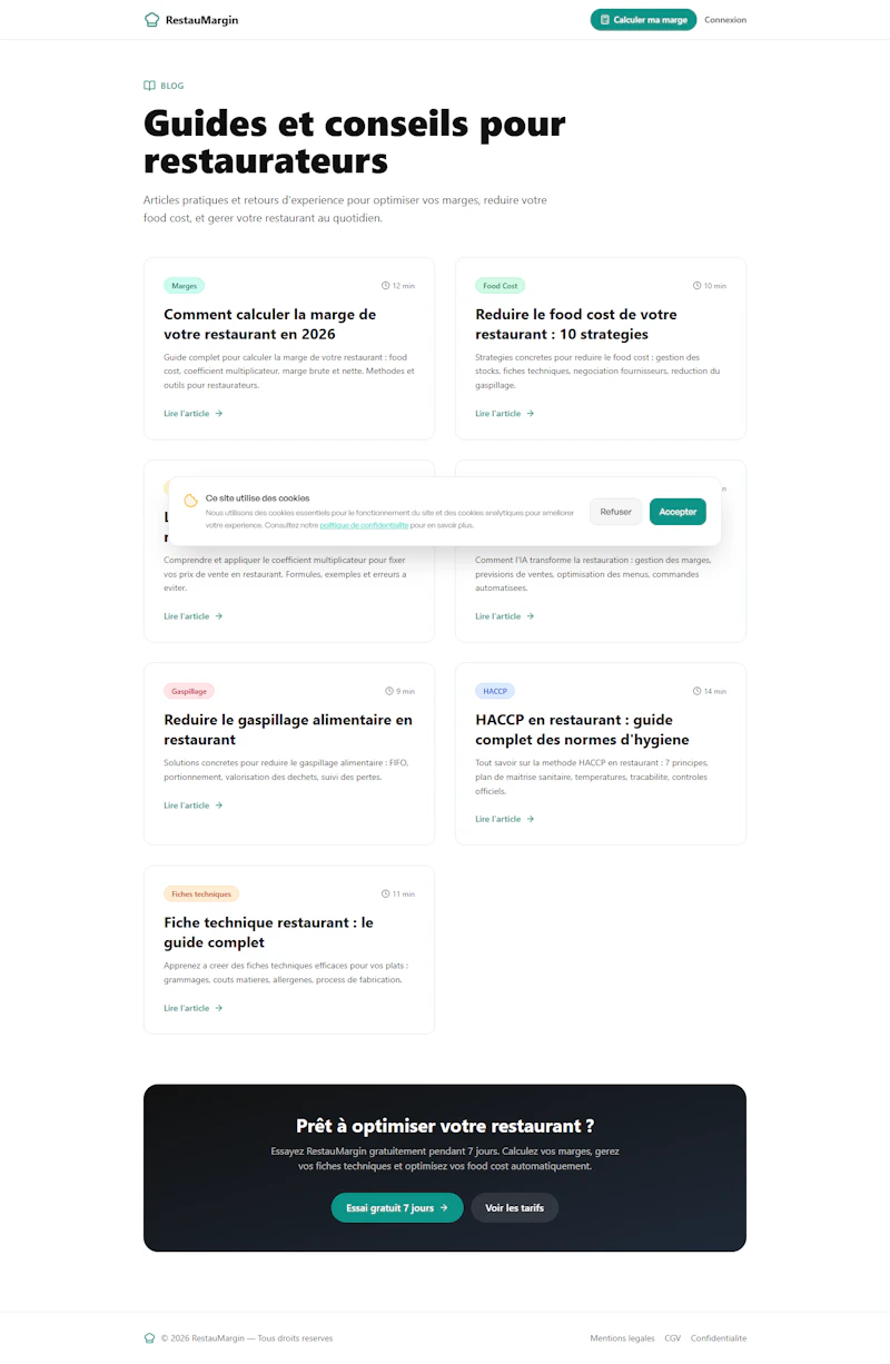 RestauMargin screenshot 3