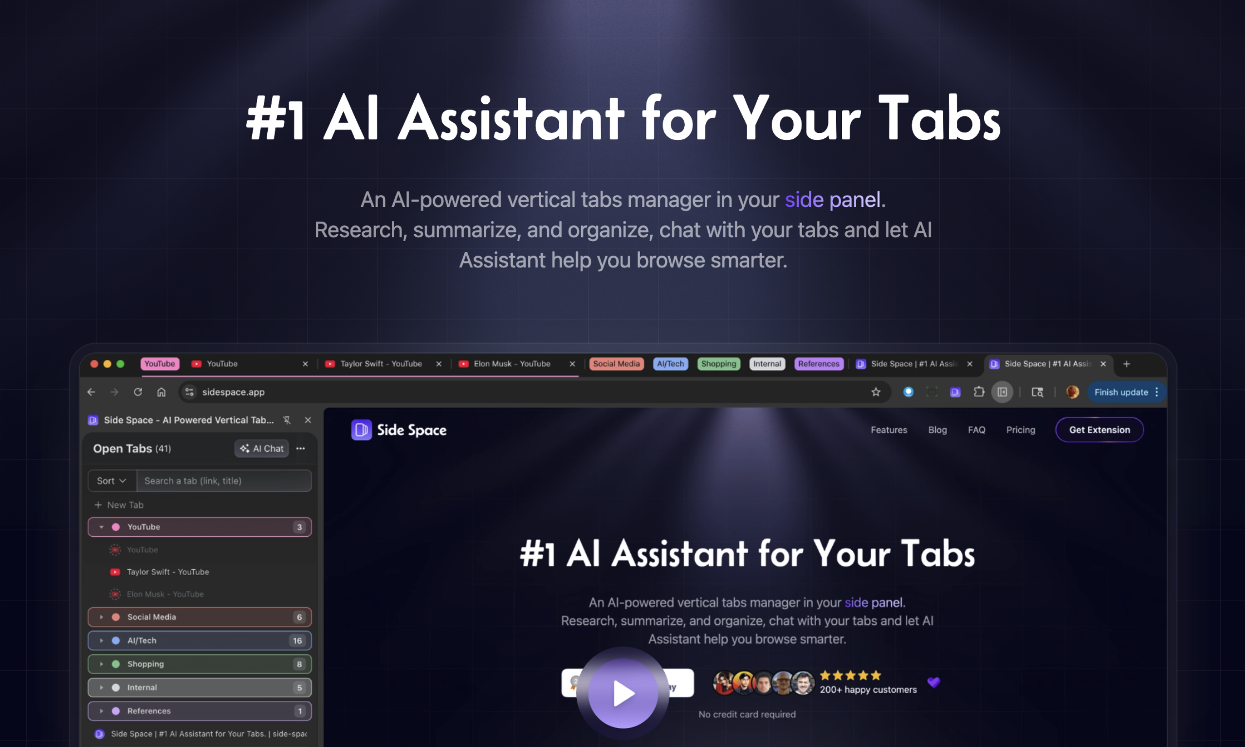 Side Space 2.0 - Main product screenshot demonstrating key features and user interface