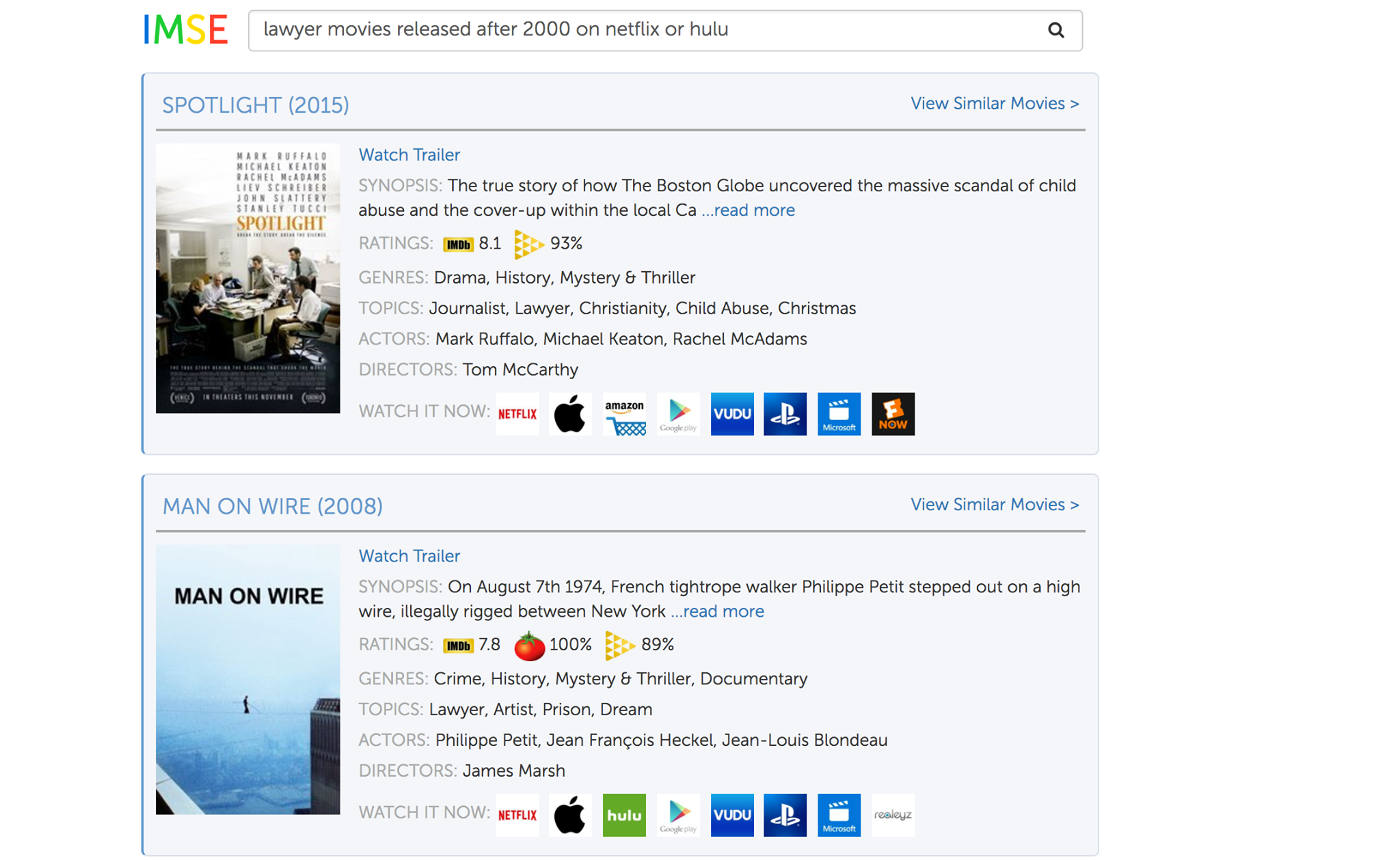 Internet Movie Search Engine (IMSE) gallery image