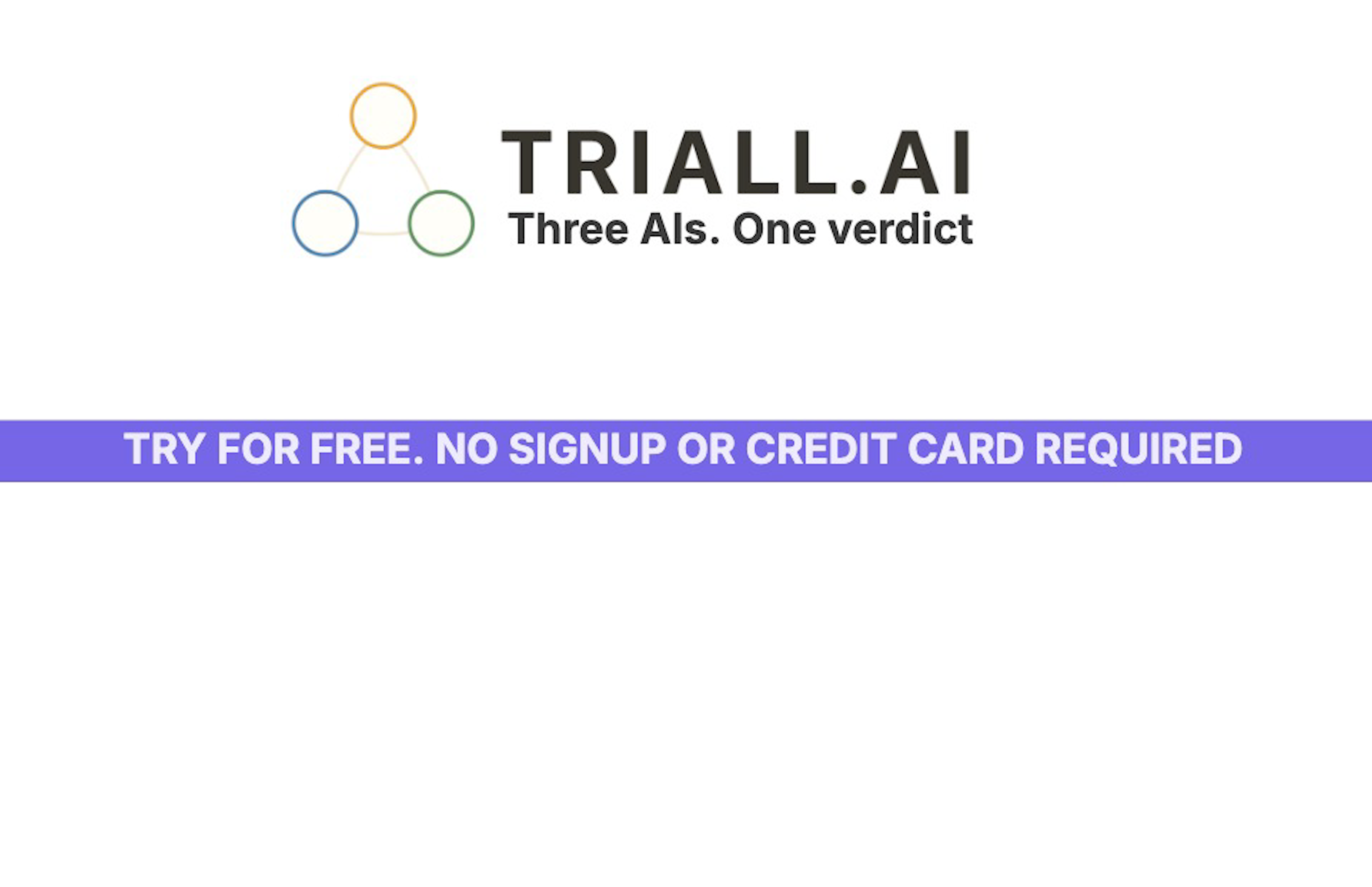 Triall: 3 AIs, 1 Verdict gallery image