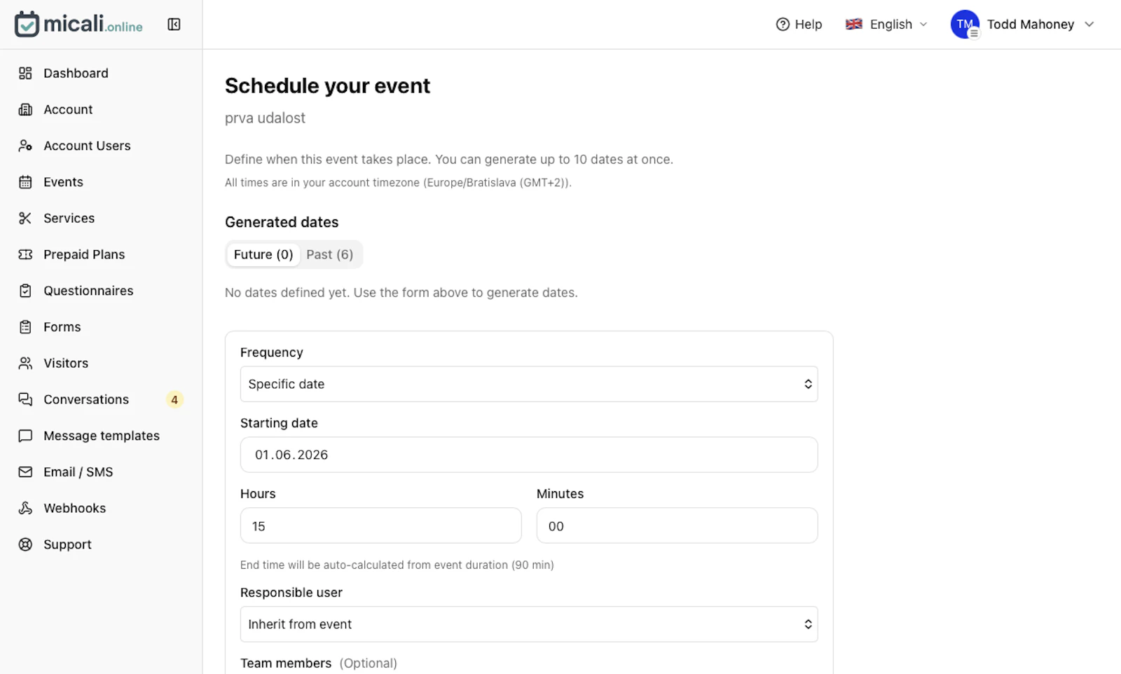Micali.online screenshot 1