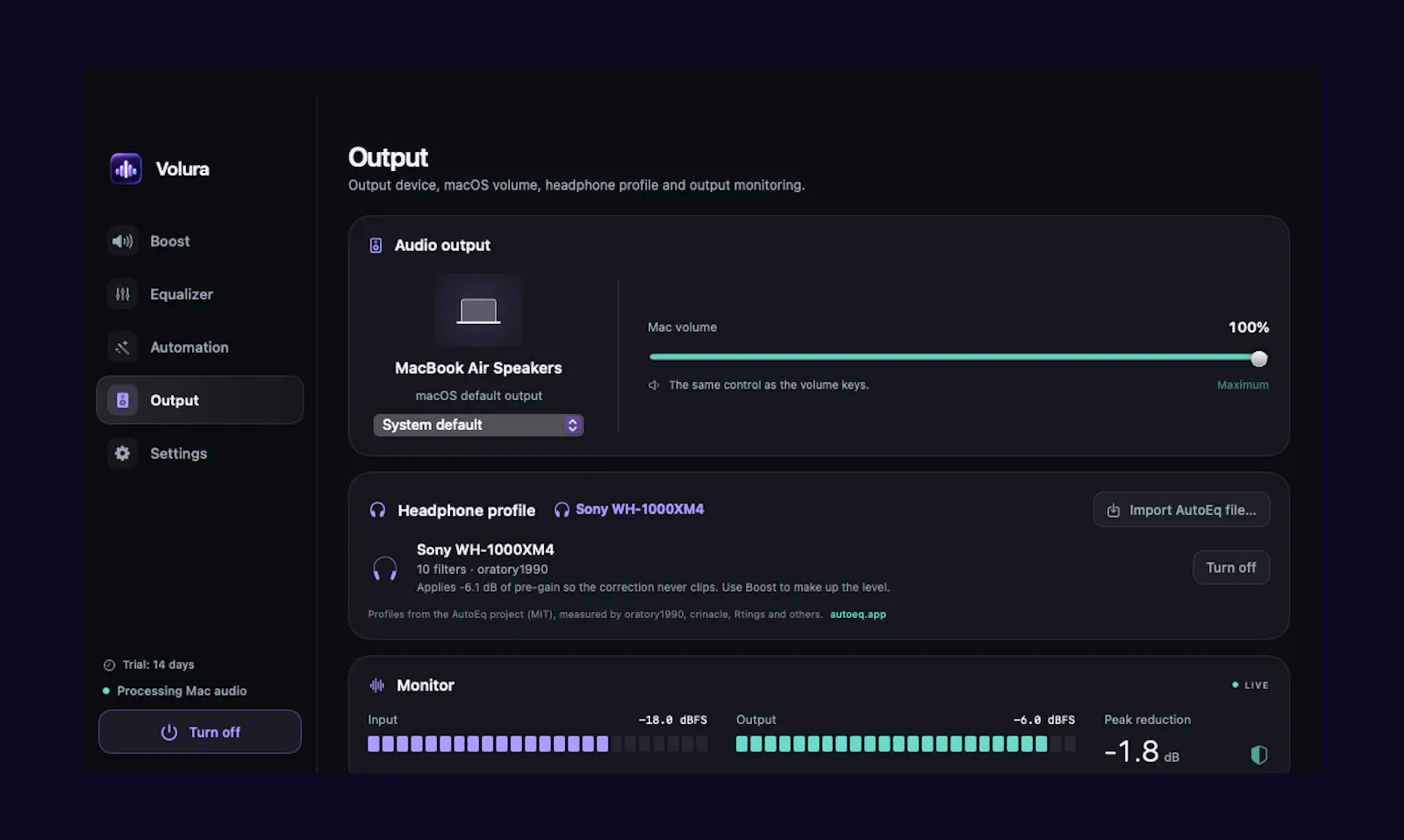 Volura screenshot 1
