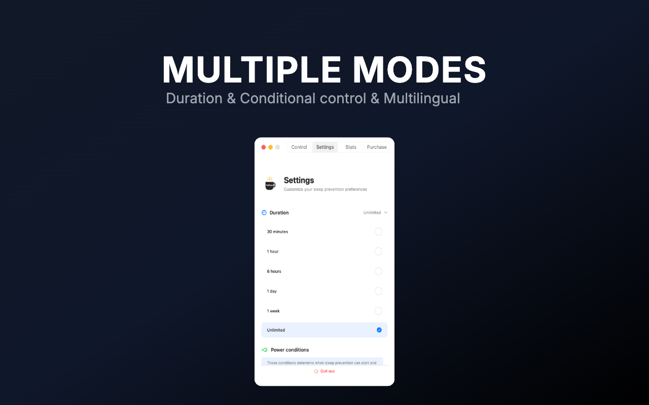 NoDoze - Screenshot 2 showing product features and functionality