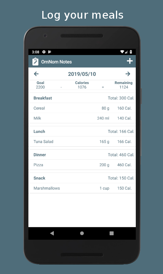 Private Calorie Counter - OmNom Notes gallery image