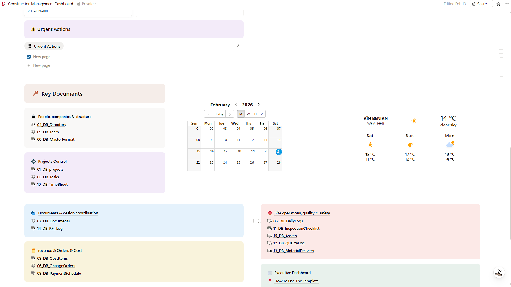 Construction OS for Notion gallery image