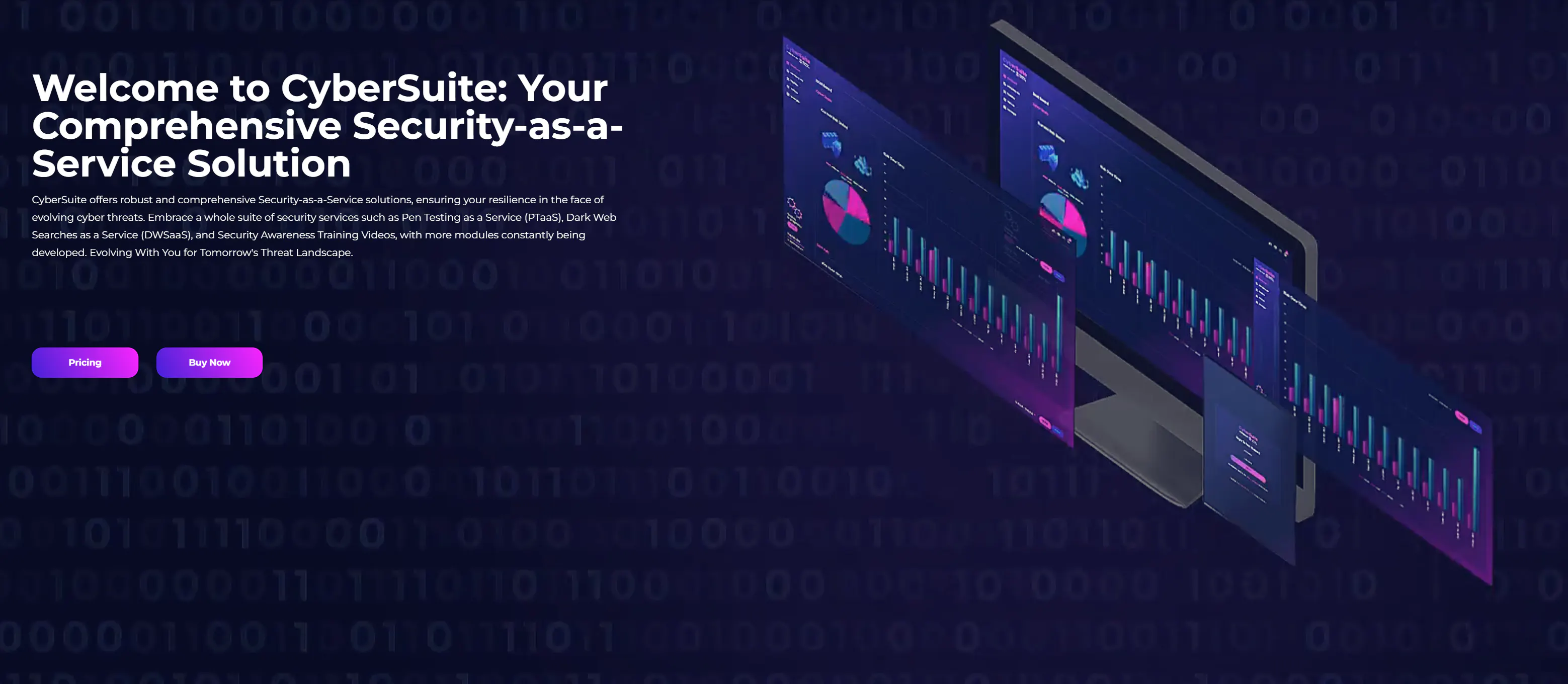CyberSuite | a dynamic saas platform 제품 배너