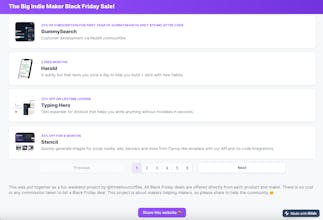 The Big Indie Maker Black Friday Sale ๐ฅณ gallery image
