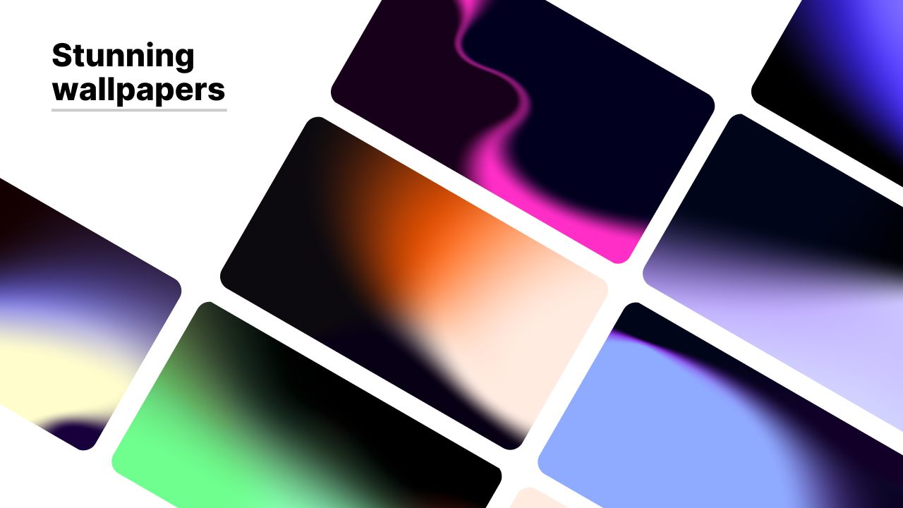 Leaked lights gradient wallpaper pack gallery image