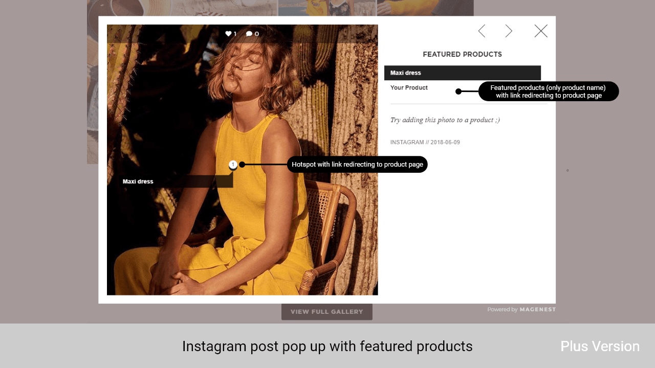 Magento Instagram Extension gallery image
