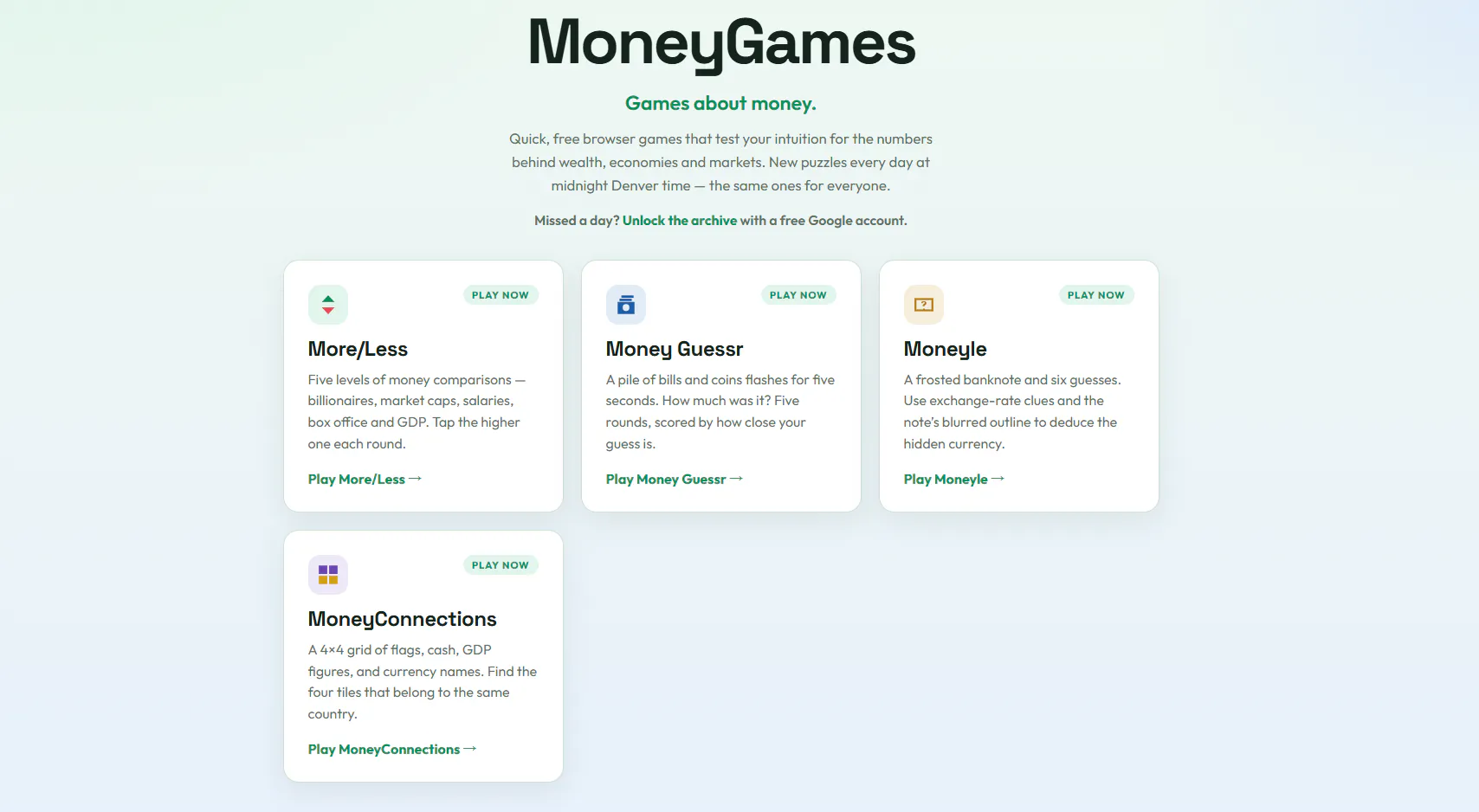 MoneyGames gallery image