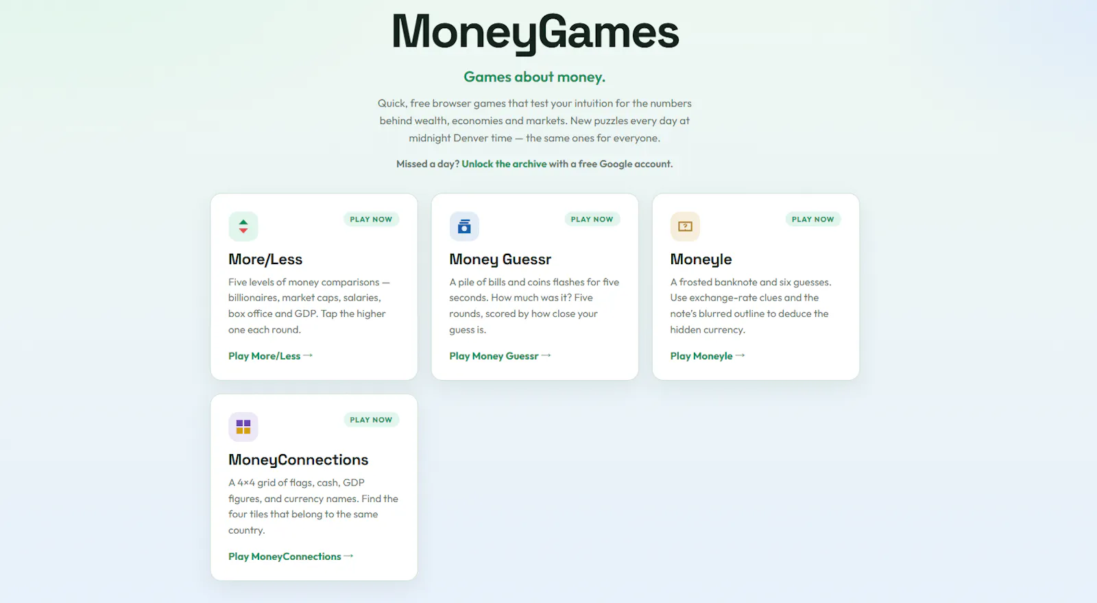 MoneyGames screenshot 2
