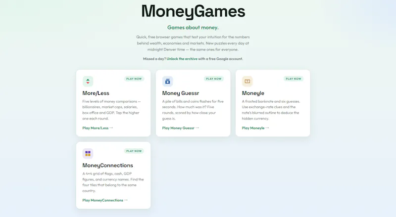 MoneyGames screenshot 2