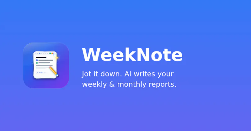WeekNote screenshot 1