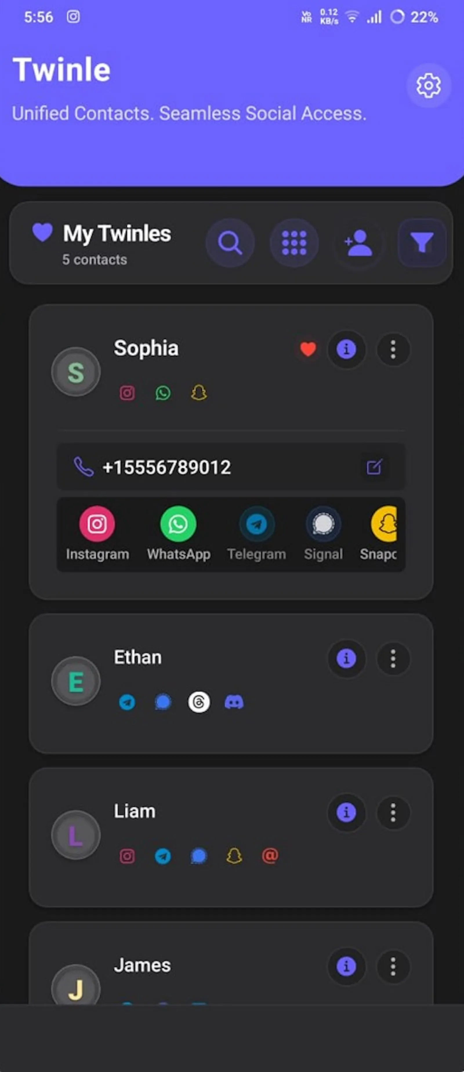 Twinle screenshot 1