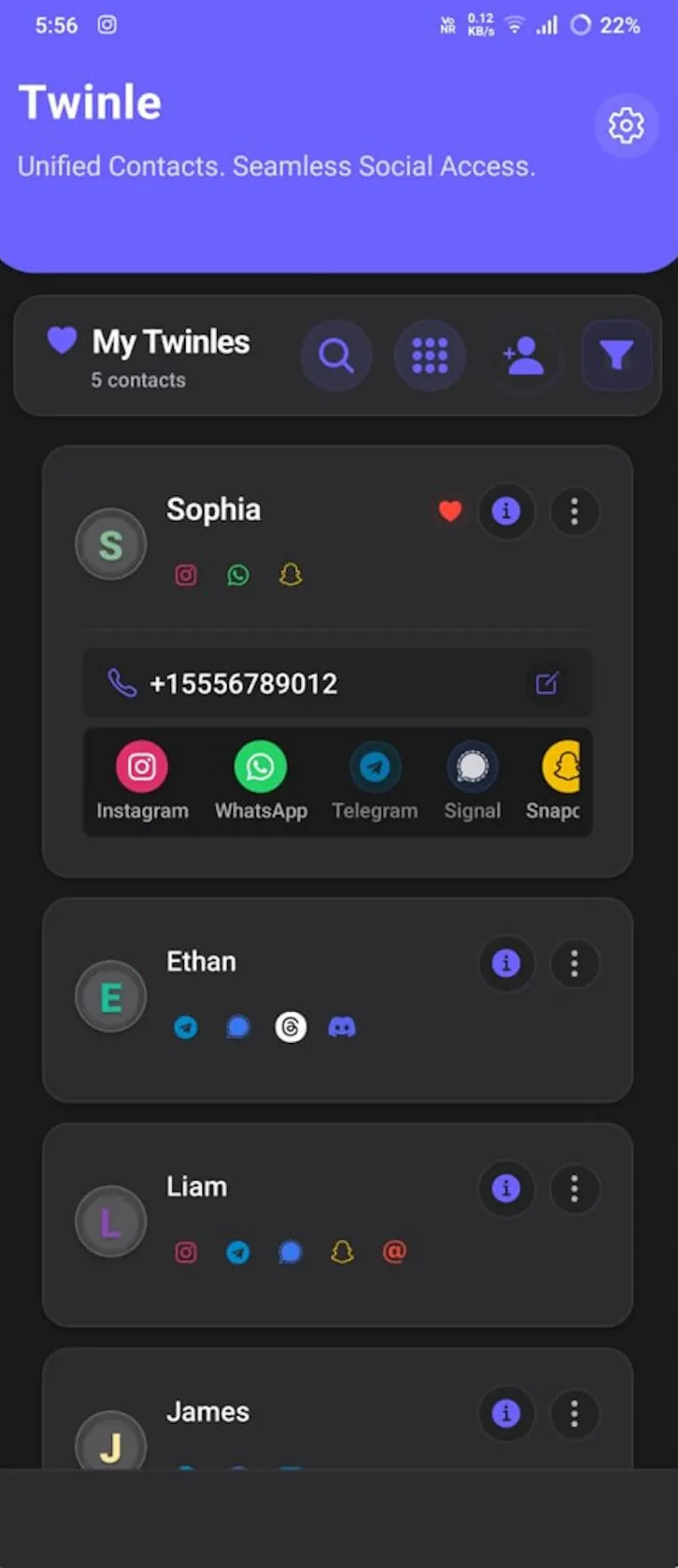 Twinle screenshot 1