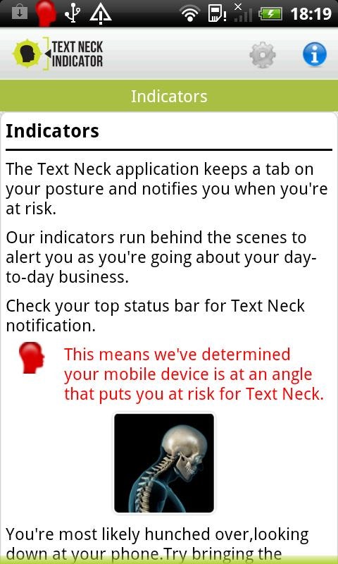 Text Neck Indicator gallery image