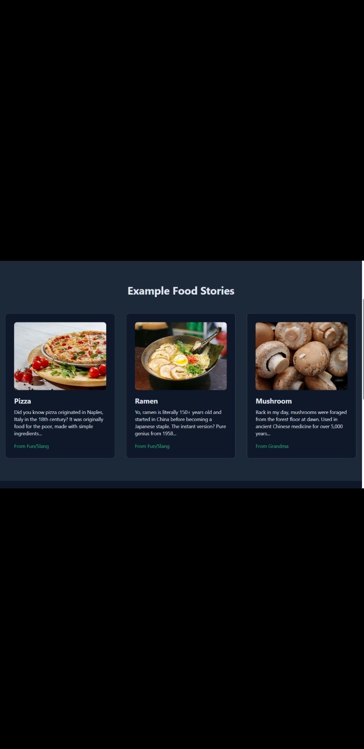 Foodfact AI - Main product screenshot demonstrating key features and user interface