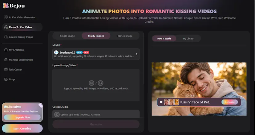 Bejou AI: AI Kiss Video Generator gallery image
