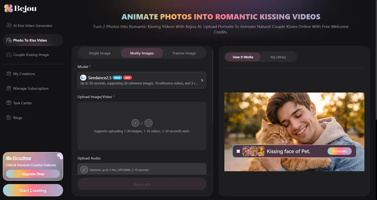 Bejou AI: AI Kiss Video Generator screenshot 4