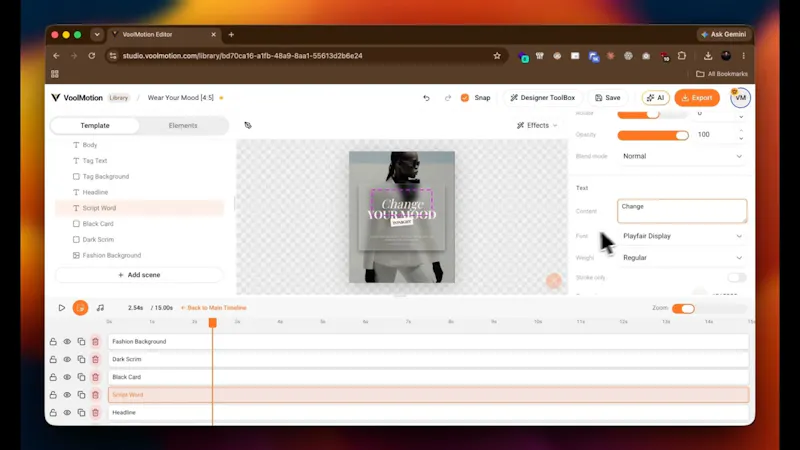 VoolMotion screenshot 1 (video preview)