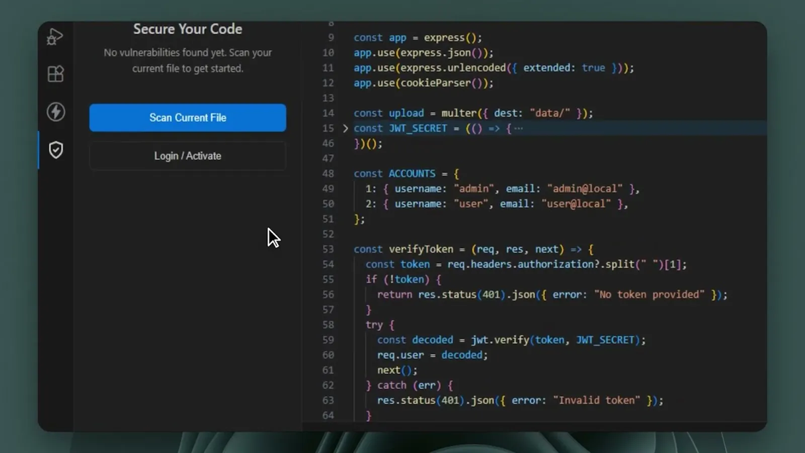 SecureCode screenshot 1 (video preview)
