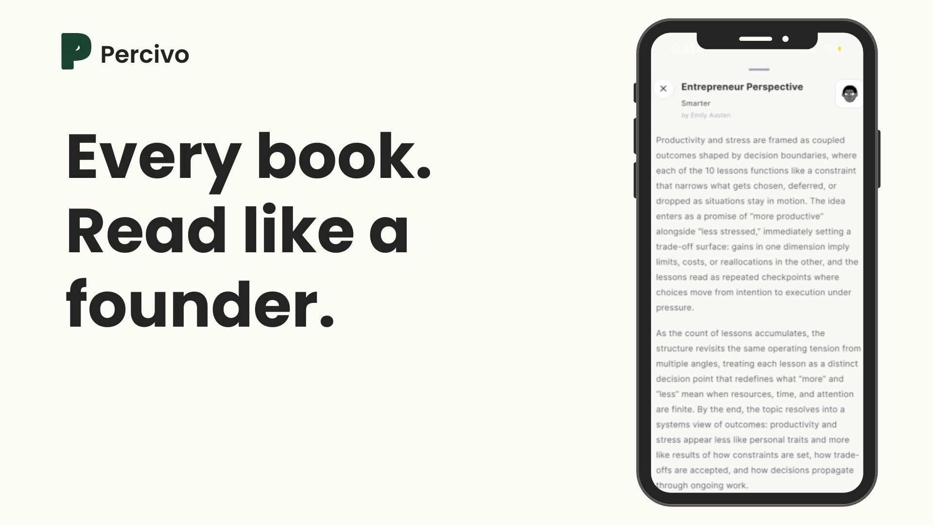 Percivo - Screenshot 3 showing product features and functionality