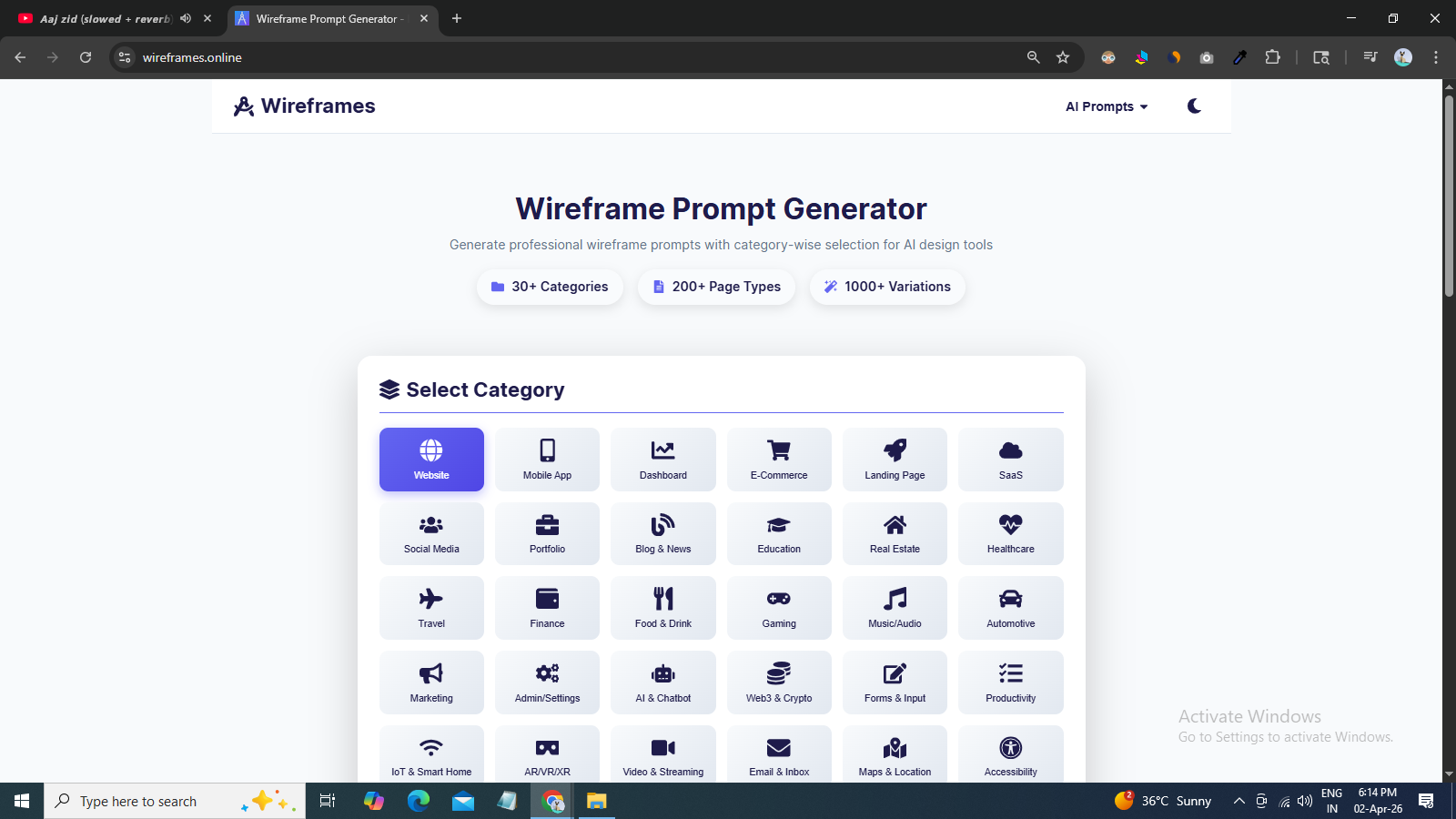 Wireframes.online gallery image