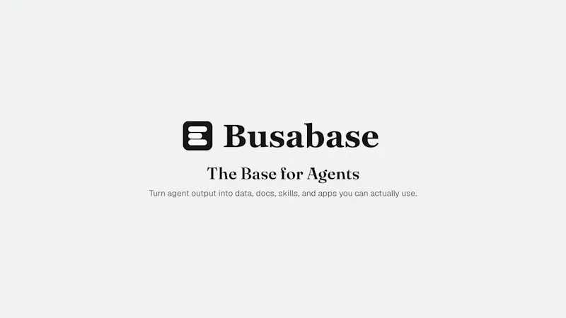 Busabase screenshot 1 (video preview)