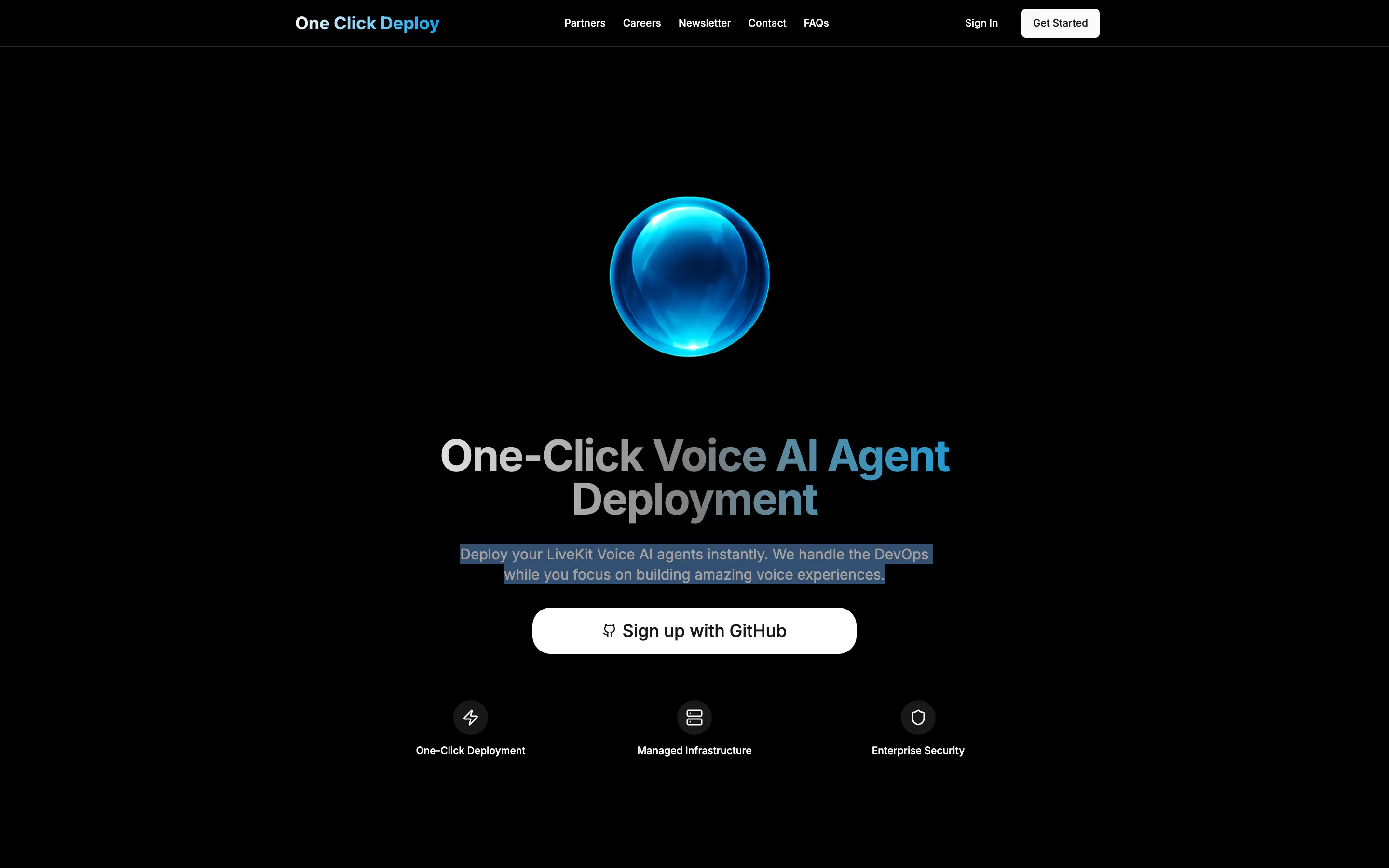 One Click Deploy gallery image