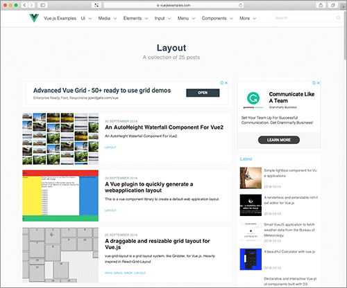 Vue Examples gallery image
