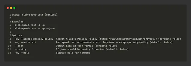 mlab-speed-test gallery image