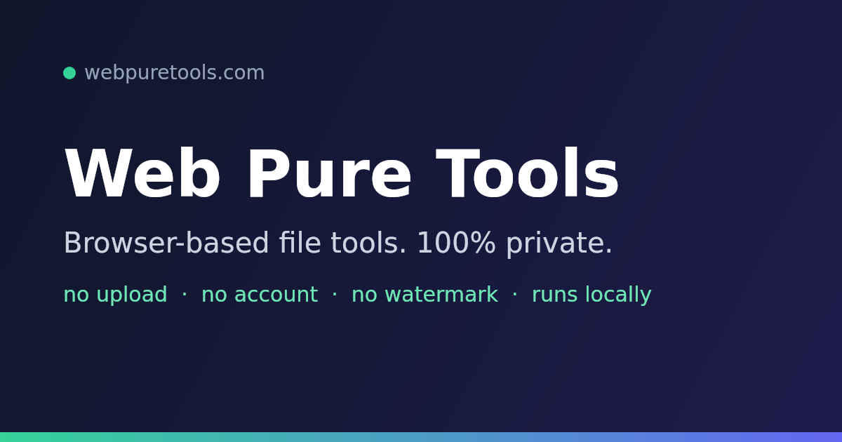 Web Pure Tools gallery image