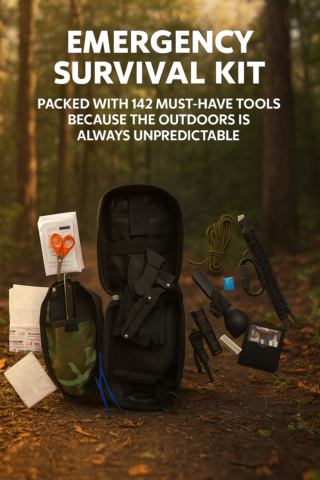 142 in 1 Tactical Survival Kit logo