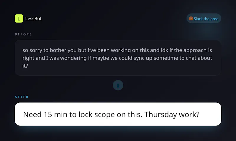 LessBot screenshot 5