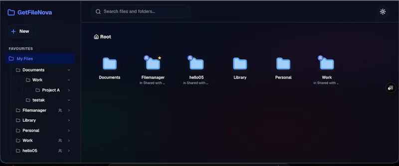 GetFileNova screenshot 1