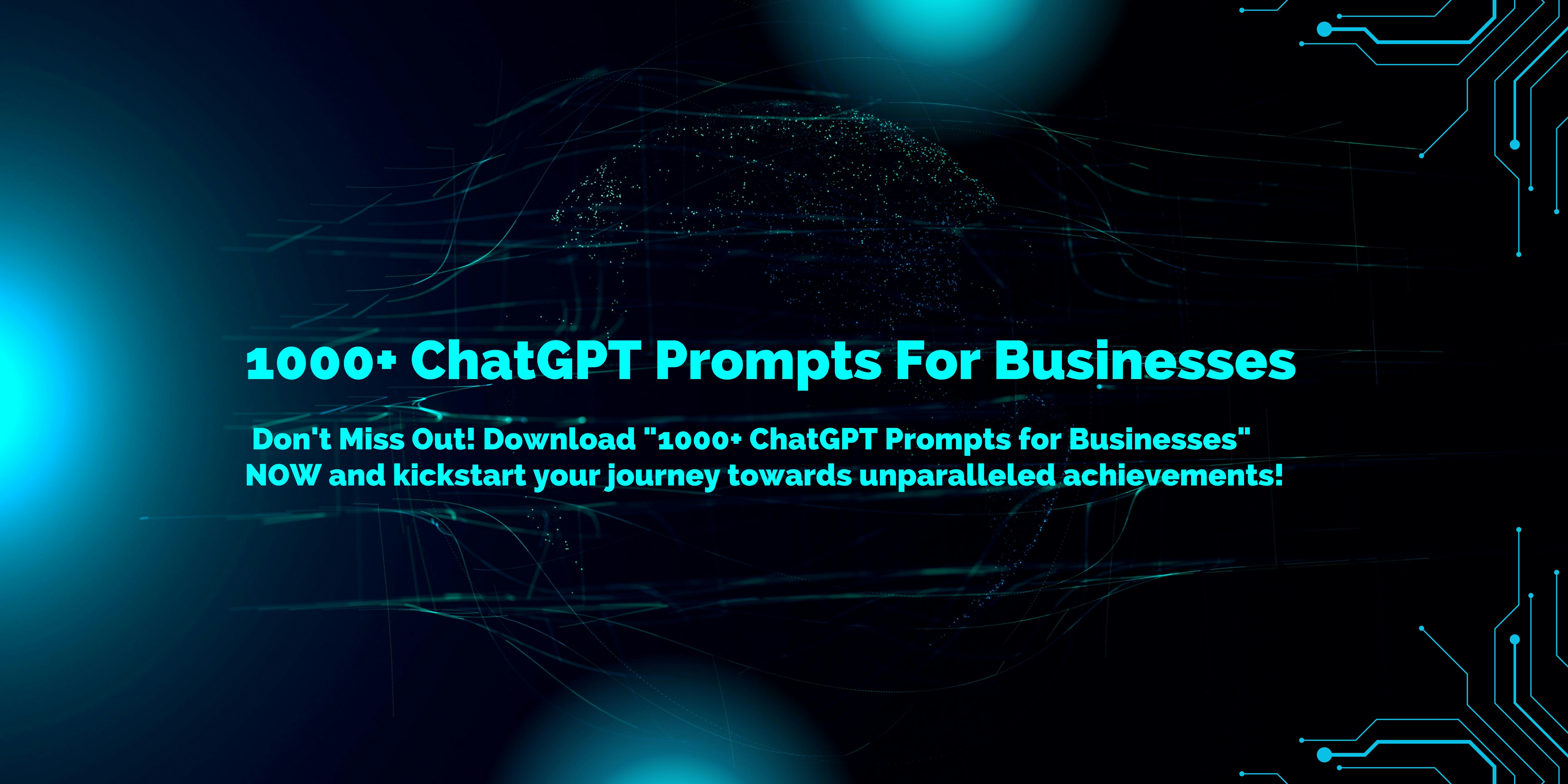 비즈니스를위한 1000 개의 Chatgpt 프롬프트 미디어 1