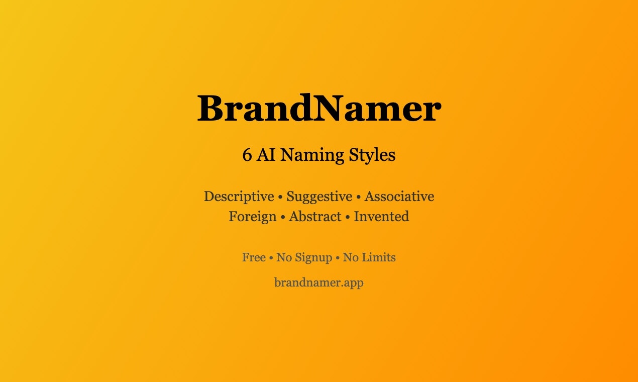 Brand Namer App gallery image