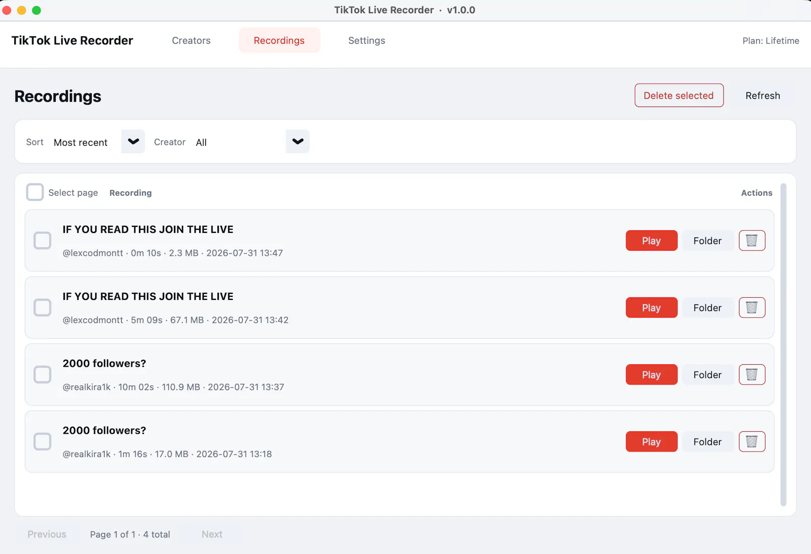 TikTok Live Recorder screenshot 2
