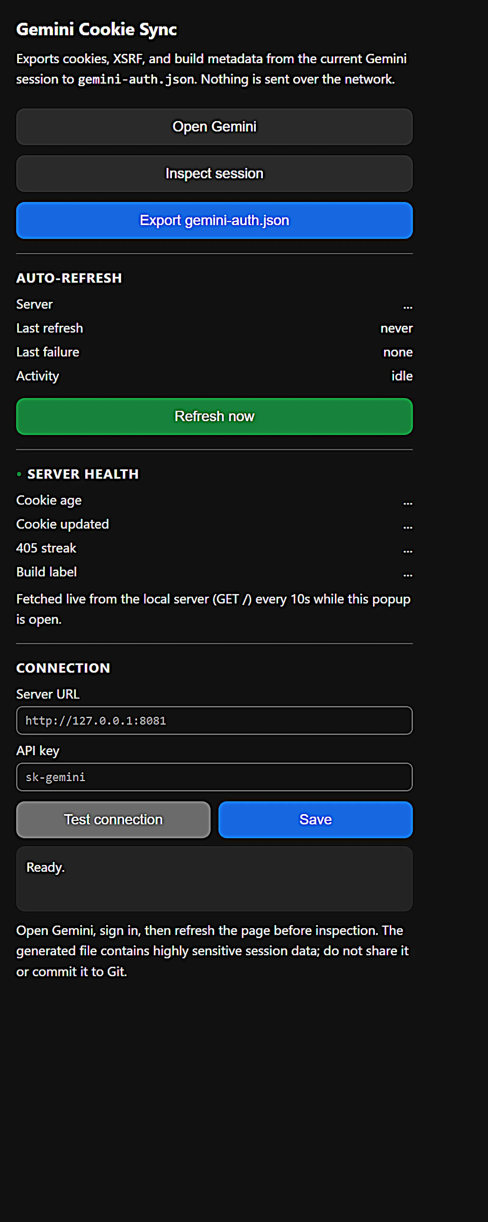 Gemini Web2API screenshot 6