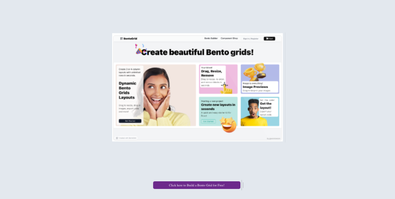 startuptile BentoGrid.dev-Build beautiful Bento grids & components for your JS project